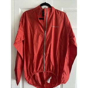 Endura Mens Medium Red Rain Jacket Fold Down Bag Travel Bike Hike Gorpcore